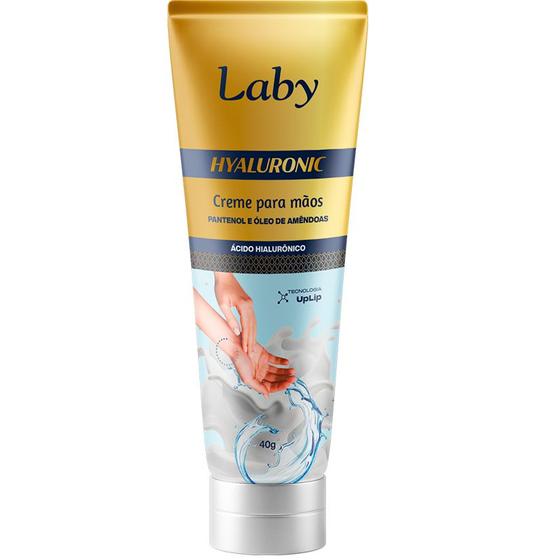 Imagem de Creme Para As Mãos Laby Hyaluronico 40g - Pantenol e Óleo de Amêndoas