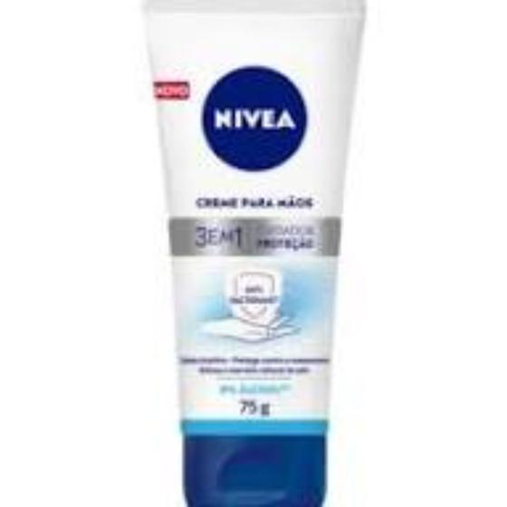 Imagem de Creme para as Mãos Nivea 3 em 1 Ação Antibacteriana 75g