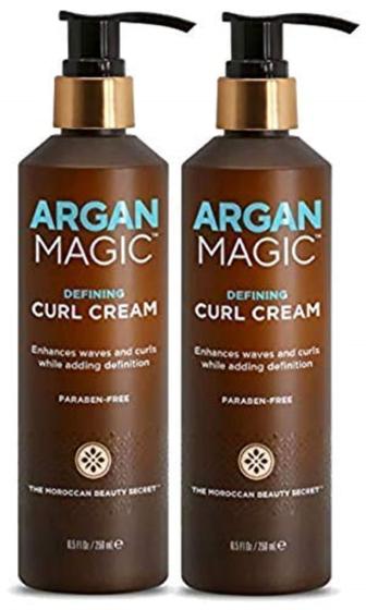 Imagem de Creme para Cachos Curl Argan Magic - 2 Unidades de 250ml (8,5 oz)