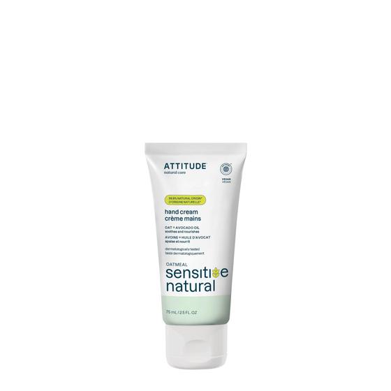 Imagem de Creme para mãos ATTITUDE para pele sensível com óleo de aveia e abacate 75mL