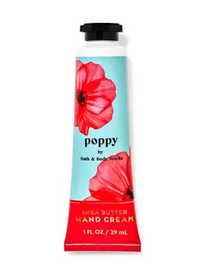 Imagem de Creme para mãos Bath & Body Works, manteiga de karité de papoula, 30 ml, tamanho de viagem