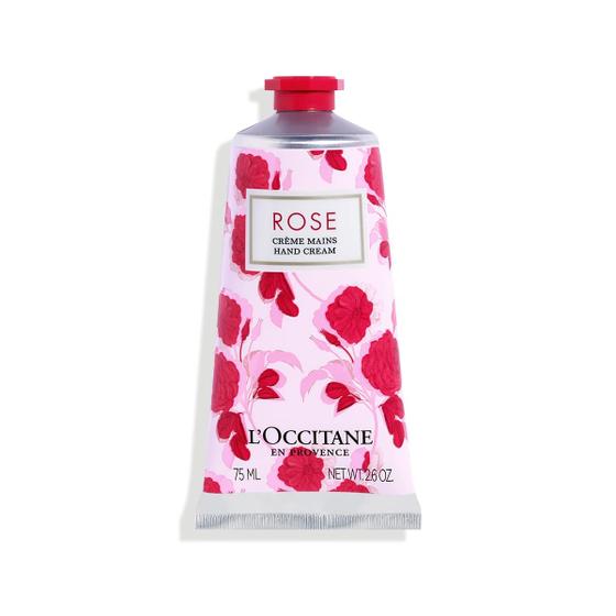 Imagem de Creme para mãos L'Occitane Rose perfumado com manteiga de karité e vitaminas 