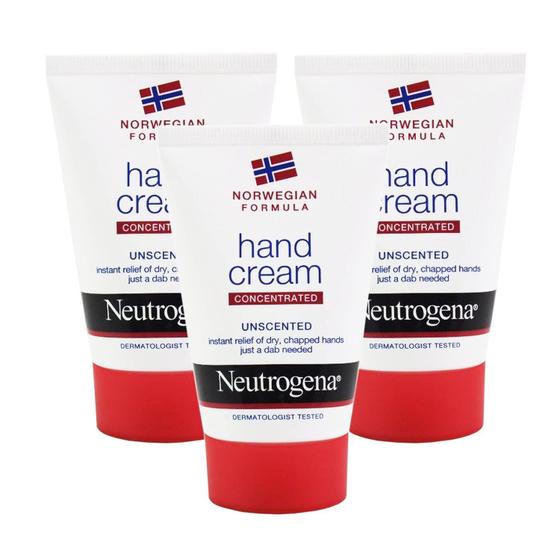 Imagem de Creme para mãos Neutrogena Norwegian Formula sem perfume 50mL x3