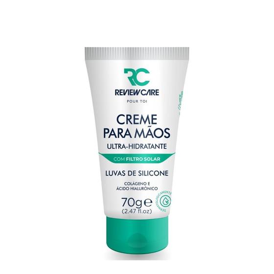 Imagem de Creme para Mãos Ultra Hidratante com Filtro Solar Luvas de Silicone