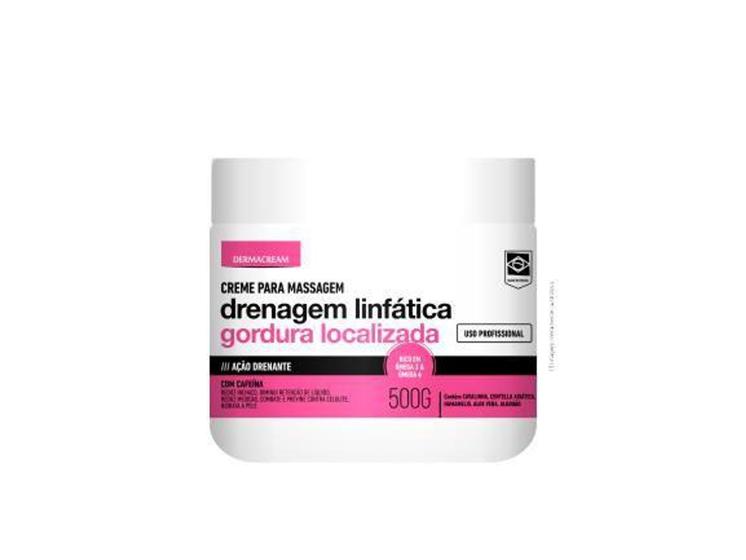 Imagem de Creme para massagem drenagem linfatica 500g dermacream