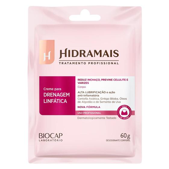 Imagem de Creme para Massagem em Sachê Hidramais Drenagem Linfática