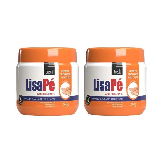 Imagem de Creme Para Os Pés Bio Soft Lisa Pé 240G - Kit Com 2Un