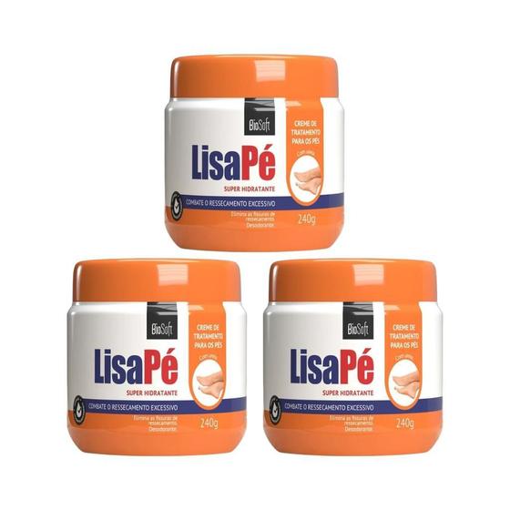 Imagem de Creme Para Os Pés Bio Soft Lisa Pé 240G - Kit Com 3Un
