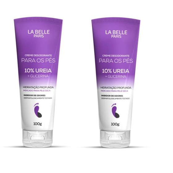 Imagem de Creme para os Pés com Uréia  Kit La Belle com 100 Grs  cada 