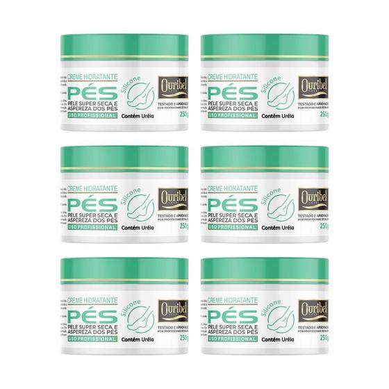 Imagem de Creme Para Os Pes Ouribel 250G - Kit Com 6Un