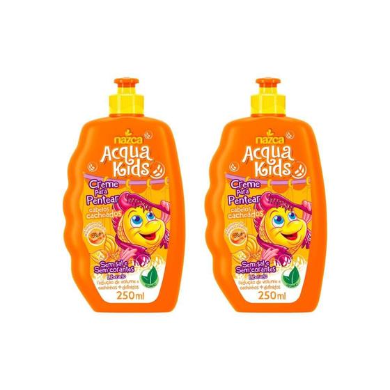 Imagem de Creme Para Pentear Acqua Kids 250Ml Cacheados - Kit Com 2Un