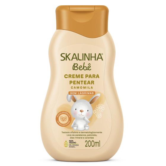 Imagem de Creme Para Pentear Camomila Bebê Infantil Vegano Skala 200ml