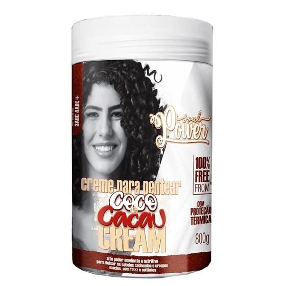 Imagem de Creme Para Pentear Coco e Cacau Cream 800g - Soul Power