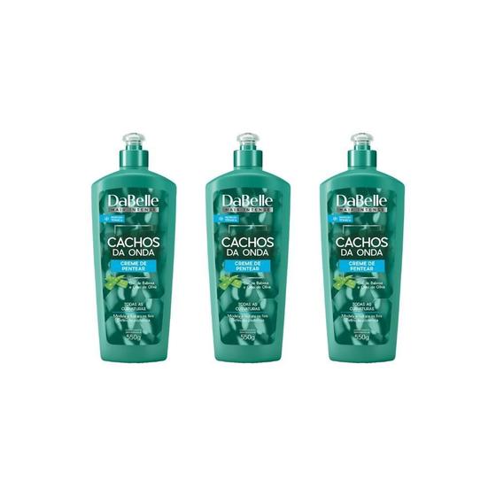 Imagem de Creme Para Pentear Dabelle 550G Cachos Ondas-Kit C/3Un