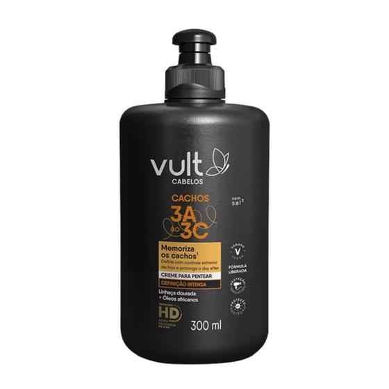 Imagem de Creme Para Pentear Definição Intensa Vult Cabelos Cachos 3A a 3C 300ml