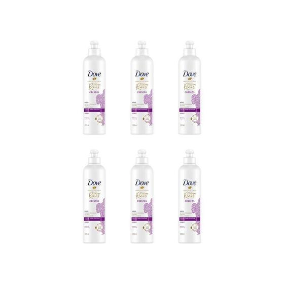 Imagem de Creme Para Pentear Dove 355Ml Crespo Texturas Reais - 6Un