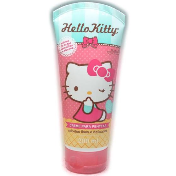 Imagem de Creme para pentear hello kitty 200ml cabelos lisos e delicad