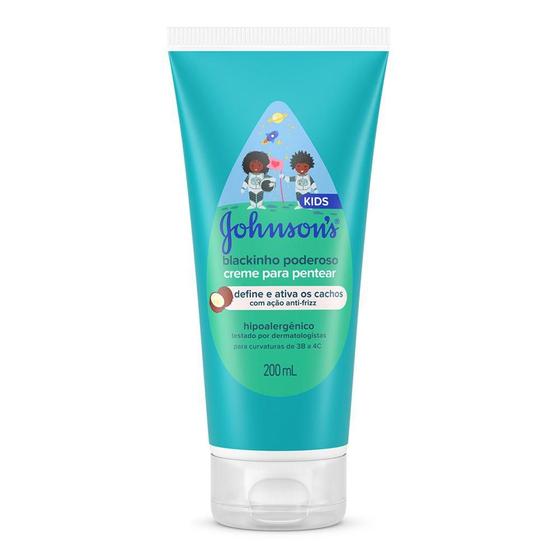 Imagem de Creme para Pentear Infantil Johnson's Baby Blackinho Poderoso 200ml