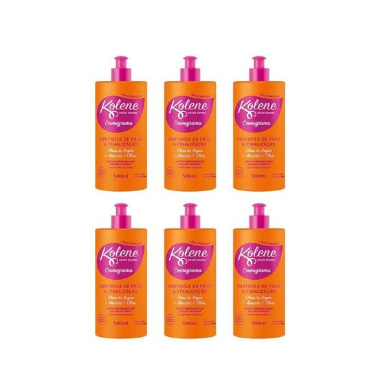 Imagem de Creme Para Pentear Kolene 500Ml Cronograma-Kit C/6Un