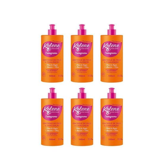 Imagem de Creme Para Pentear Kolene 500Ml Cronograma-Kit C/6Un