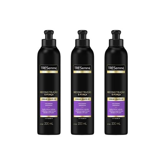 Imagem de Creme para Pentear Leave-In Tresemme Reconst Força 200ml-3un