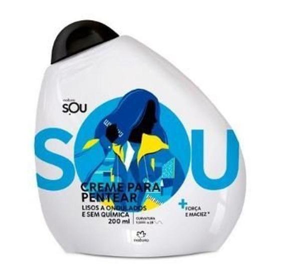 Creme para pentear Natura SOU Lisos a Ondulados sem química 200ml Menor preço em Creme para pentear Natura SOU Lisos a Ondulados sem química 200ml
