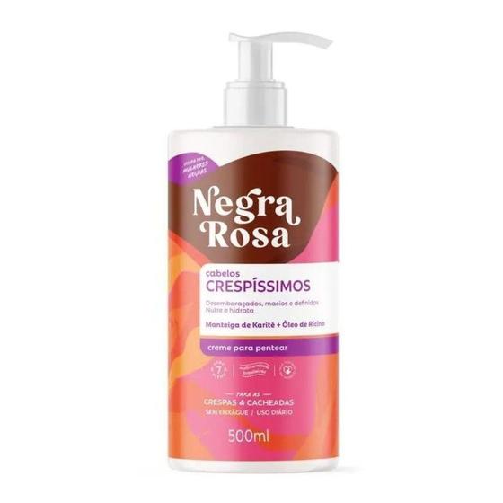 Imagem de Creme para Pentear Negra Rosa Crespissimos 500ml