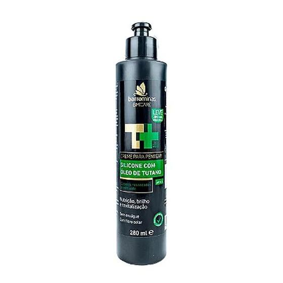 Imagem de Creme para Pentear para Cabelos Ressecados e Sem Vida BARROMINAS Silicone com Óleo de Tutano 280ml