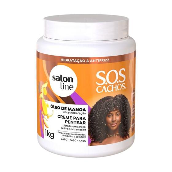 Imagem de Creme para Pentear S.O.S Cachos Manga - Nutrição e Frizz