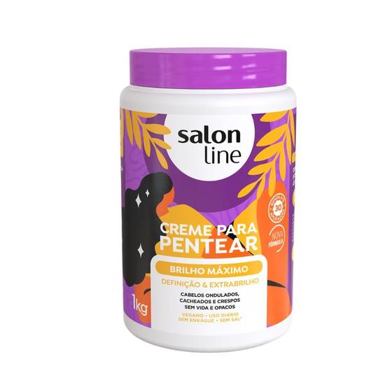 Imagem de Creme Para Pentear Salon Line 1kg Brilho Maximo
