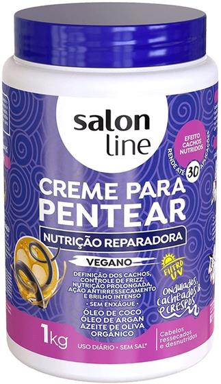 Imagem de Creme Para Pentear Salon Line Nutrição Reparadora Cachos 1kg