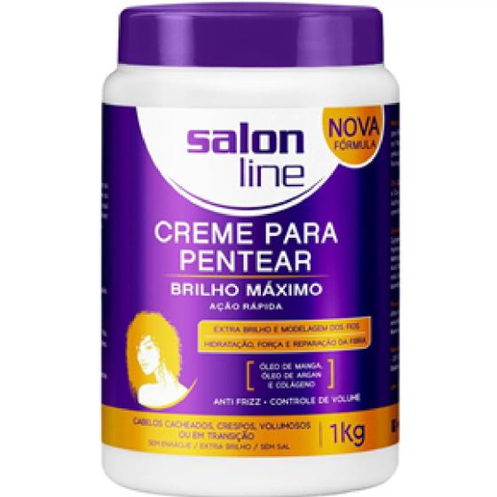 Imagem de creme Para Pentear Salon Line Red Vol Brilho Máximo 1Kg