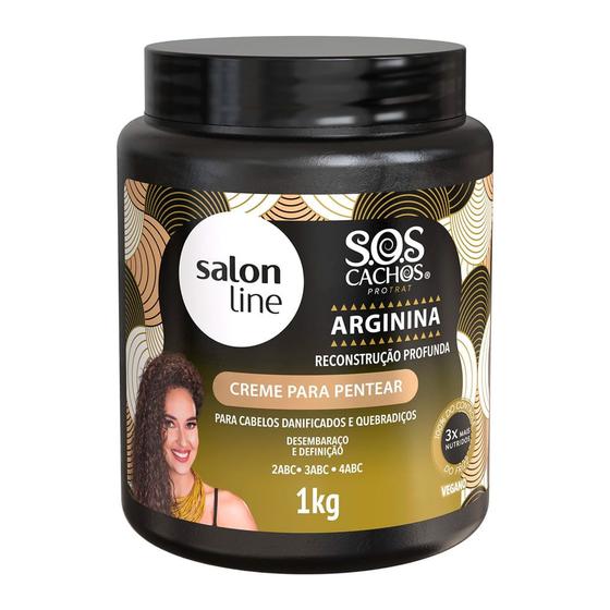 Imagem de Creme para Pentear Salon Line S.O.S Cachos Arginina 1kg