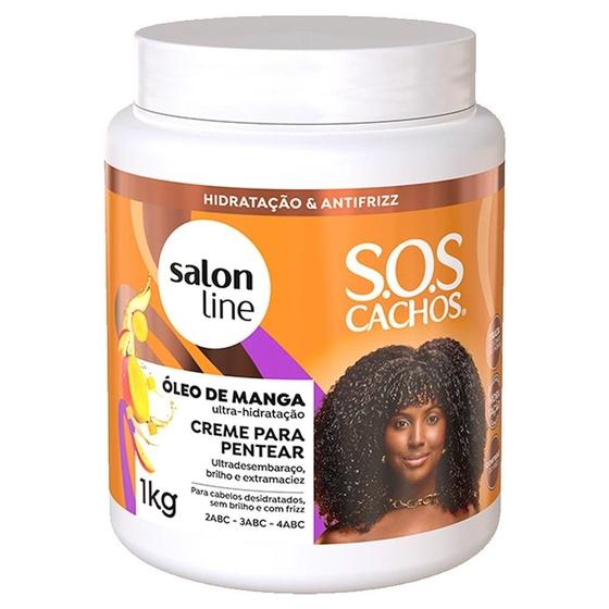 Imagem de Creme Para Pentear Salon Line SOS Cachos Óleo de Manga 1kg