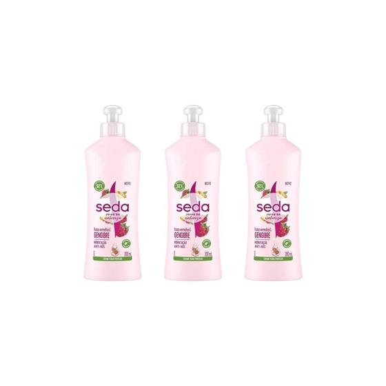 Imagem de Creme Para Pentear Seda 300Ml Fruta Verm+Gengibre-Kit C/3Un