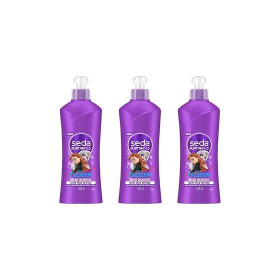 Imagem de Creme Para Pentear Seda 300Ml Junts Brilho Encant-Kit C/3Un