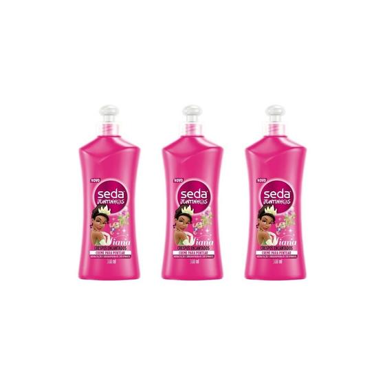 Imagem de Creme Para Pentear Seda 300Ml Junts Crespos Encant-Kit C/3Un