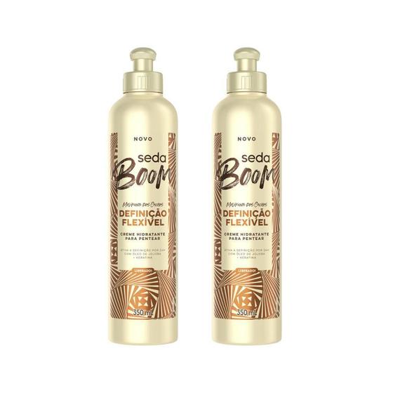 Imagem de Creme Para Pentear Seda 350Ml Boom Definiçao Flexivel - 2Un