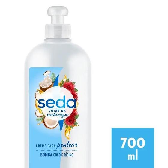 Imagem de Creme para Pentear Seda Joias da Natureza Bomba Coco & Rícino 700ml