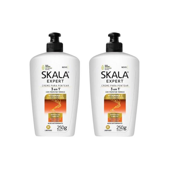 Imagem de Creme para Pentear Skala Vita C + Colageno 250g - Kit C/ 2un