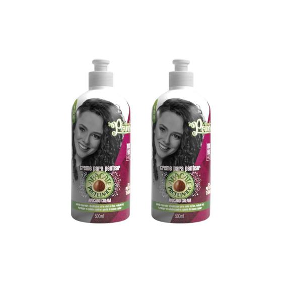 Imagem de Creme Para Pentear Soul Power 500ml Abacate Avocado- Kit 2un