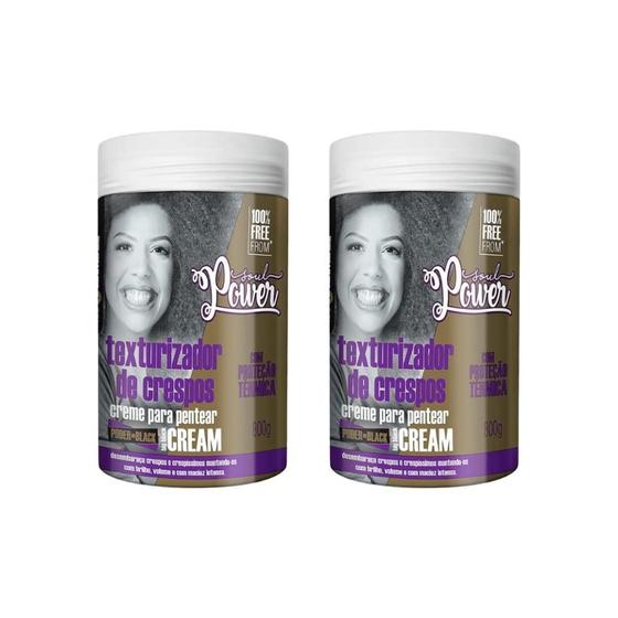 Imagem de Creme Para Pentear Soul Power 800Ml Black Big Black Cre 2Un