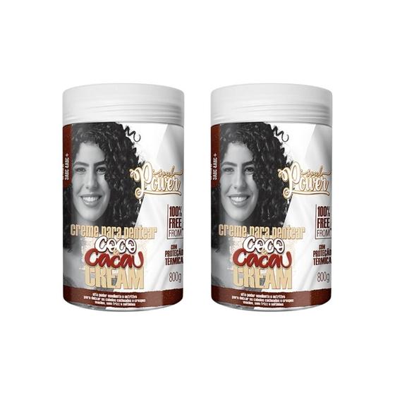 Imagem de Creme Para Pentear Soul Power 800Ml Coco E Cacau Cream- 2Un