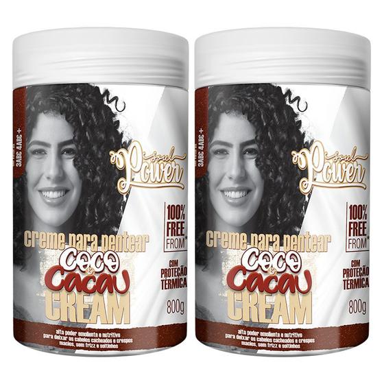 Imagem de Creme Para Pentear Soul Power Coco E Cacau Cream 800ml 2 Un