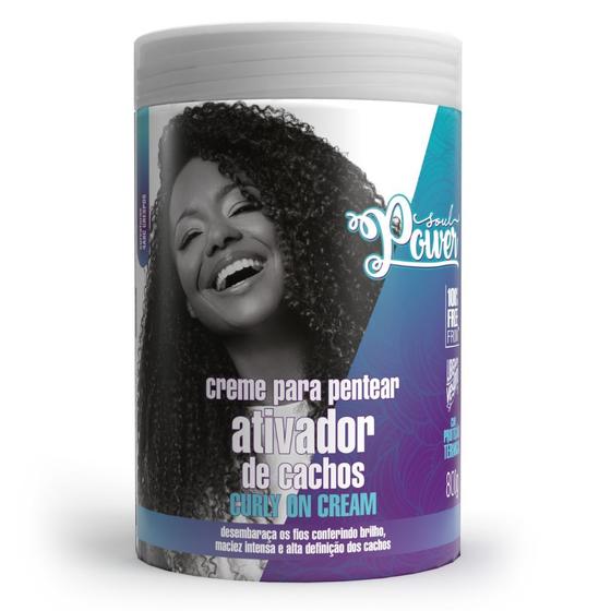 Creme para Pentear Soul Power Curly On Cream Ativador de Cachos 800g Menor preço em Creme para Pentear Soul Power Curly On Cream Ativador de Cachos 800g