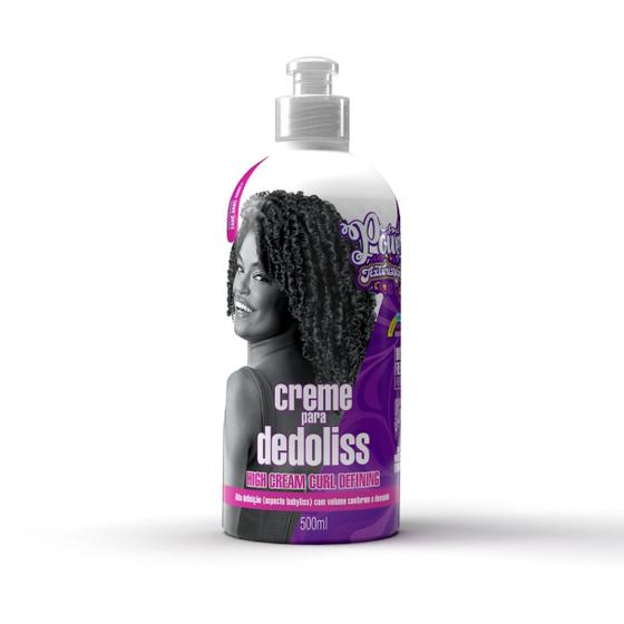 Imagem de Creme Para Pentear Soul Power Dedo Liss Texturizações High Cream Curl Defining Alta Fixação 500ml