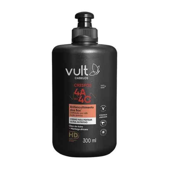 Imagem de Creme Para Pentear Ultra Nutritivo Cabelos Crespos 4A a 4C 300ml