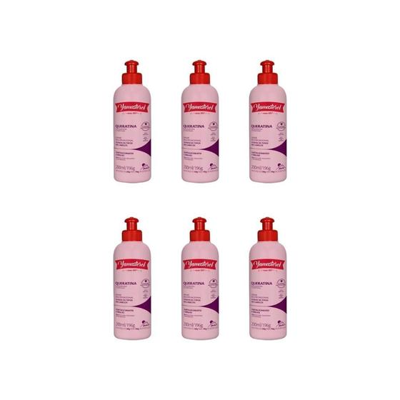 Imagem de Creme Para Pentear Yamasterol 200G Queratina - Kit Com 6Un