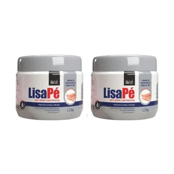 Imagem de Creme Para Pés Soft Hair Lisa Anti-Odor 120G - Kit Com 2Un
