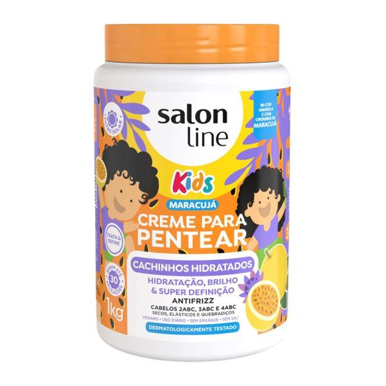 Imagem de Creme Pentear Condicionador Kids Maracujá Salon Line 1kg